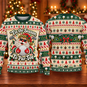 Ugly Christmas Sweater Tis The Season To Par-Tee, Ugly Sweater Party, Funny Xmas Gift
