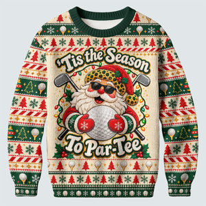 Ugly Christmas Sweater Tis The Season To Par-Tee, Ugly Sweater Party, Funny Xmas Gift
