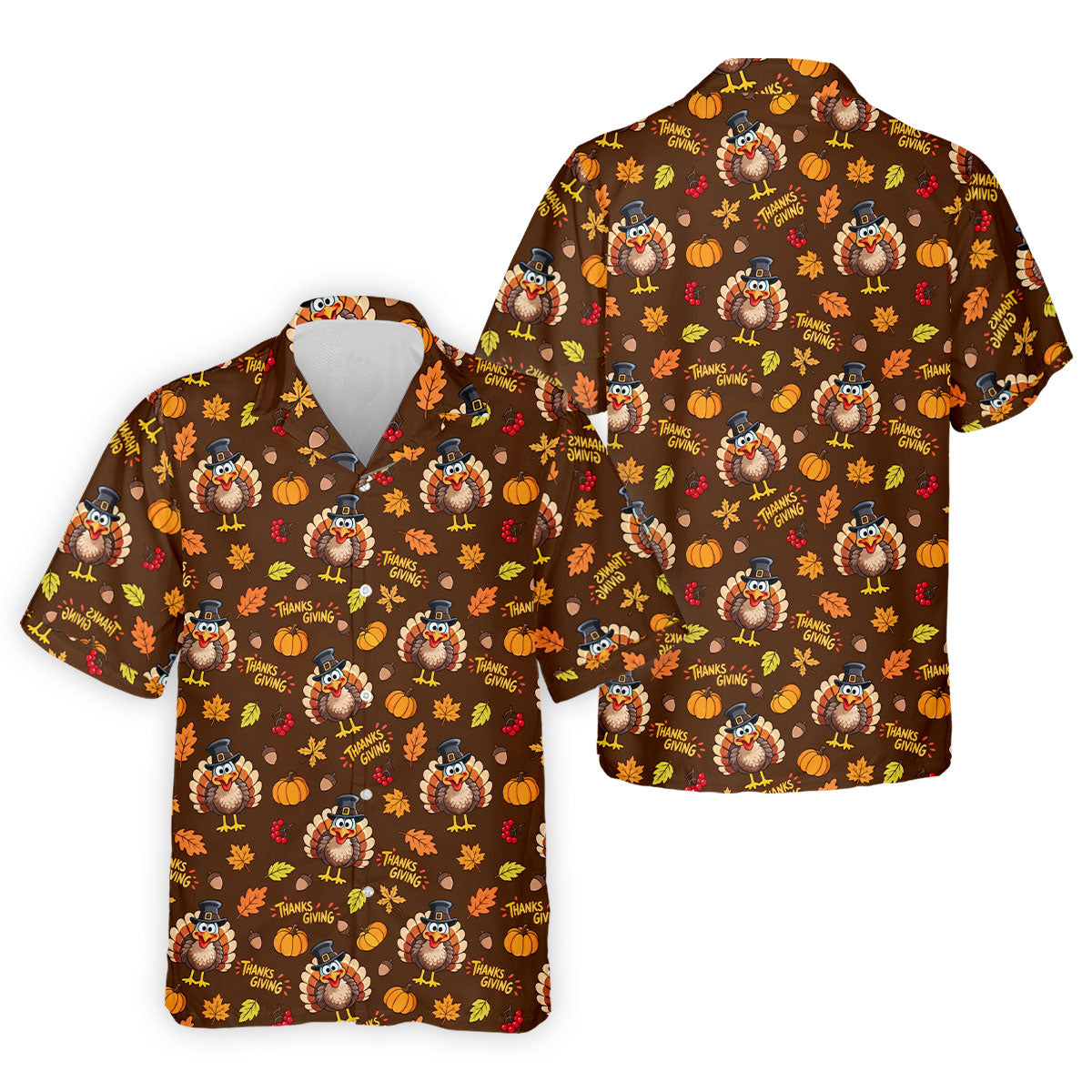 Pilgrimgiving Thanksgiving Golf Shirt, Golf Shirts For Men, Funny Mens Golf Shirts