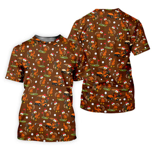 Golfgiving Turkey Cart Thanksgiving Golf Shirt, Womens Golf Tops, Ladies Golf Shirts