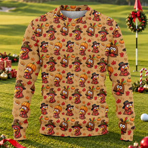 Ugly Christmas Sweater Thanksgiving Pilgrim Turkey, Funny Xmas Gift, Christmas Gifts