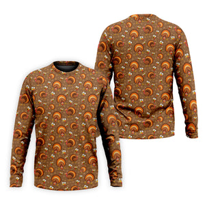 Feathergiving Thanksgiving Golf Shirt, Mens Golf Apparel, Funny Mens Golf Shirts
