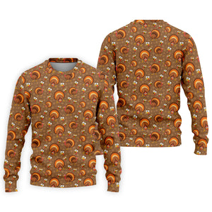Feathergiving Thanksgiving Golf Shirt, Mens Golf Apparel, Funny Mens Golf Shirts