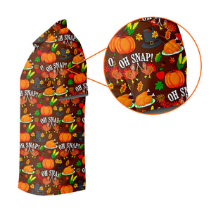 Thanksgiving Oh Snap Pumpkin Golf Shirt, Ladies Golf Shirts, Womens Golf Apparel