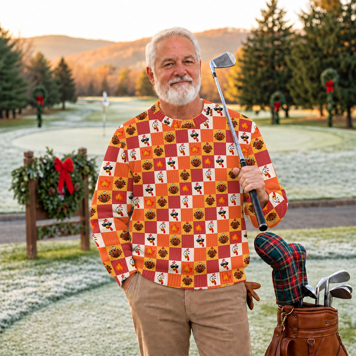 Ugly Christmas Sweater Thanksgiving Checker, Ugly Sweater Party, Funny Xmas Gift