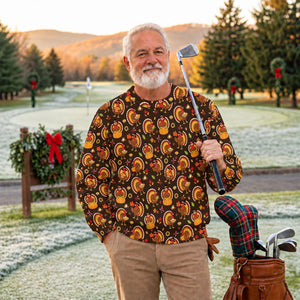 Ugly Christmas Sweater Thanksgiving Turkey Ring, Ugly Sweater Party, Golf Lover Gifts