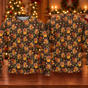 Ugly Christmas Sweater Thanksgiving Turkey Ring, Ugly Sweater Party, Golf Lover Gifts