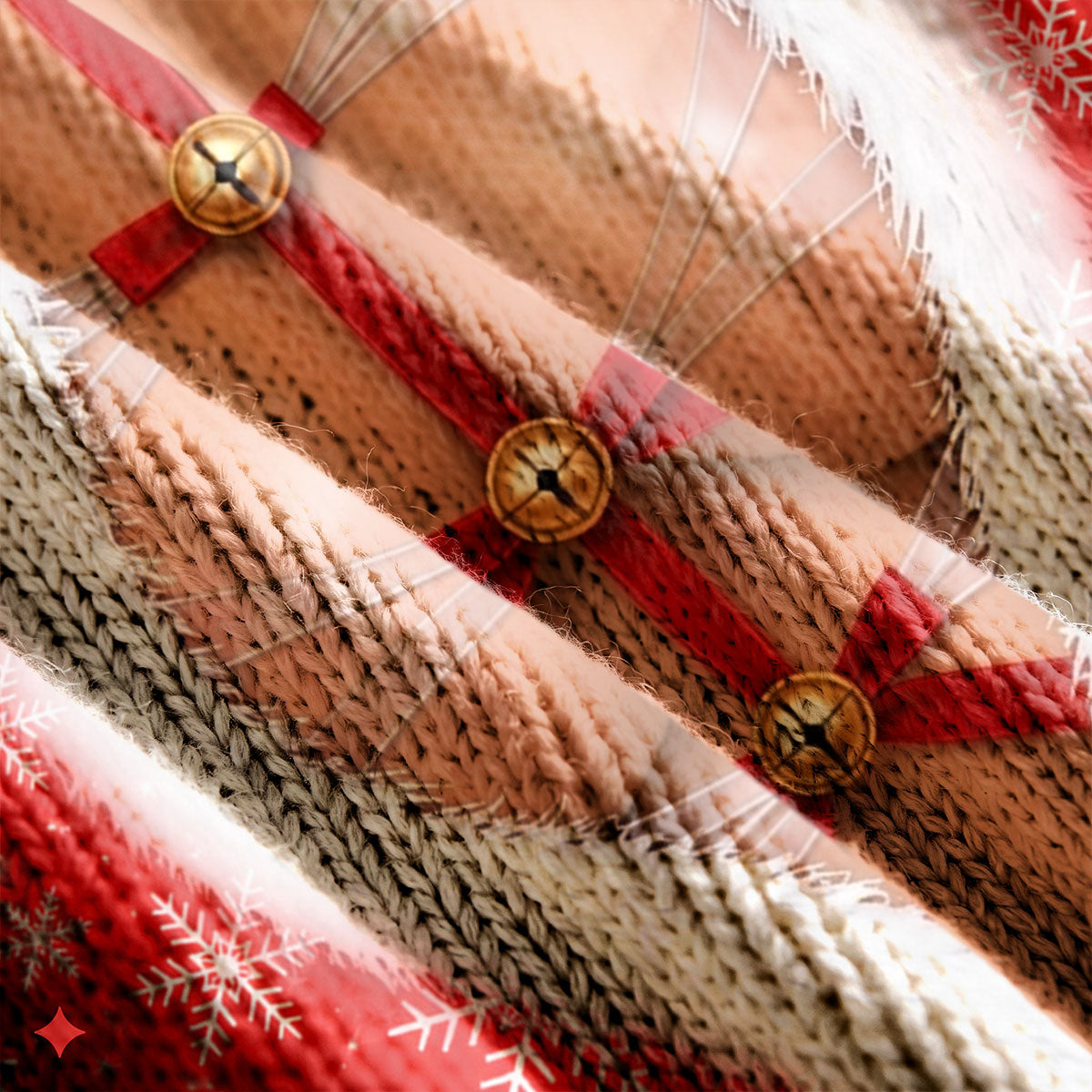 Ribbon Bells Busty Santa Ugly Christmas Sweater, Ugly Sweater Party, Golf Lover Gifts