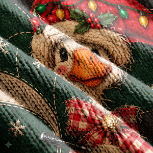 Santa Hat Goose Golfer Ugly Christmas Sweater, Funny Holiday Sweater, Christmas Gifts