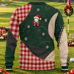 Santa Hat Goose Golfer Ugly Christmas Sweater, Funny Holiday Sweater, Christmas Gifts