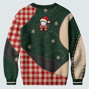 Santa Hat Goose Golfer Ugly Christmas Sweater, Funny Holiday Sweater, Christmas Gifts
