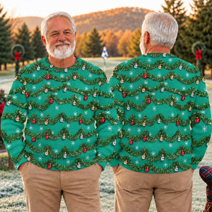 Tinsel Garland Ornaments Ugly Christmas Sweater, Christmas Golf Gift, Christmas Gifts