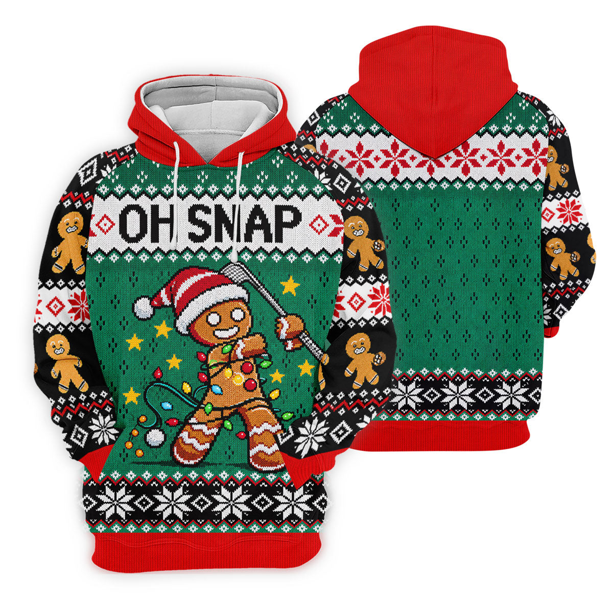 Oh Snap Gingerbread Christmas Golf Shirt, Golf Gifts For Women, Ladies Golf Tops