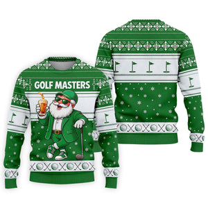 Green Jacket Santa Beer Christmas Golf Shirt, Golf Shirts For Men, Golf Polo For Men