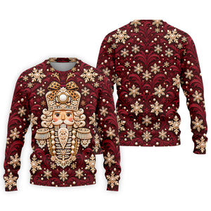 Pearl Nutcracker Christmas Golf Shirt, Mens Golf Clothing, Mens Holiday Golf Shirts