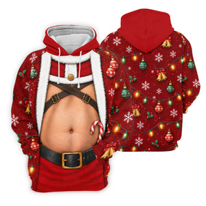 Santa Belly Harness Vest Christmas Golf Shirt, Womens Golf Clothing, Womens Golf Tops
