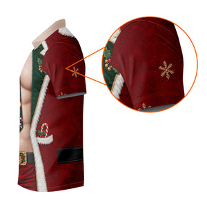 Santa Suit Tie Six Pack Christmas Golf Shirt, Womens Golf Shirts, Womens Golf Apparel