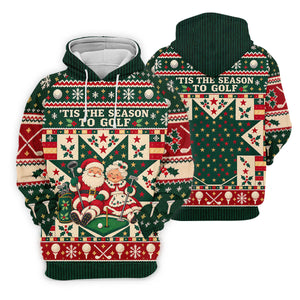 Tis The Season To Golf Christmas Golf Shirt, Womens Golf Shirts, Ladies Golf Apparel