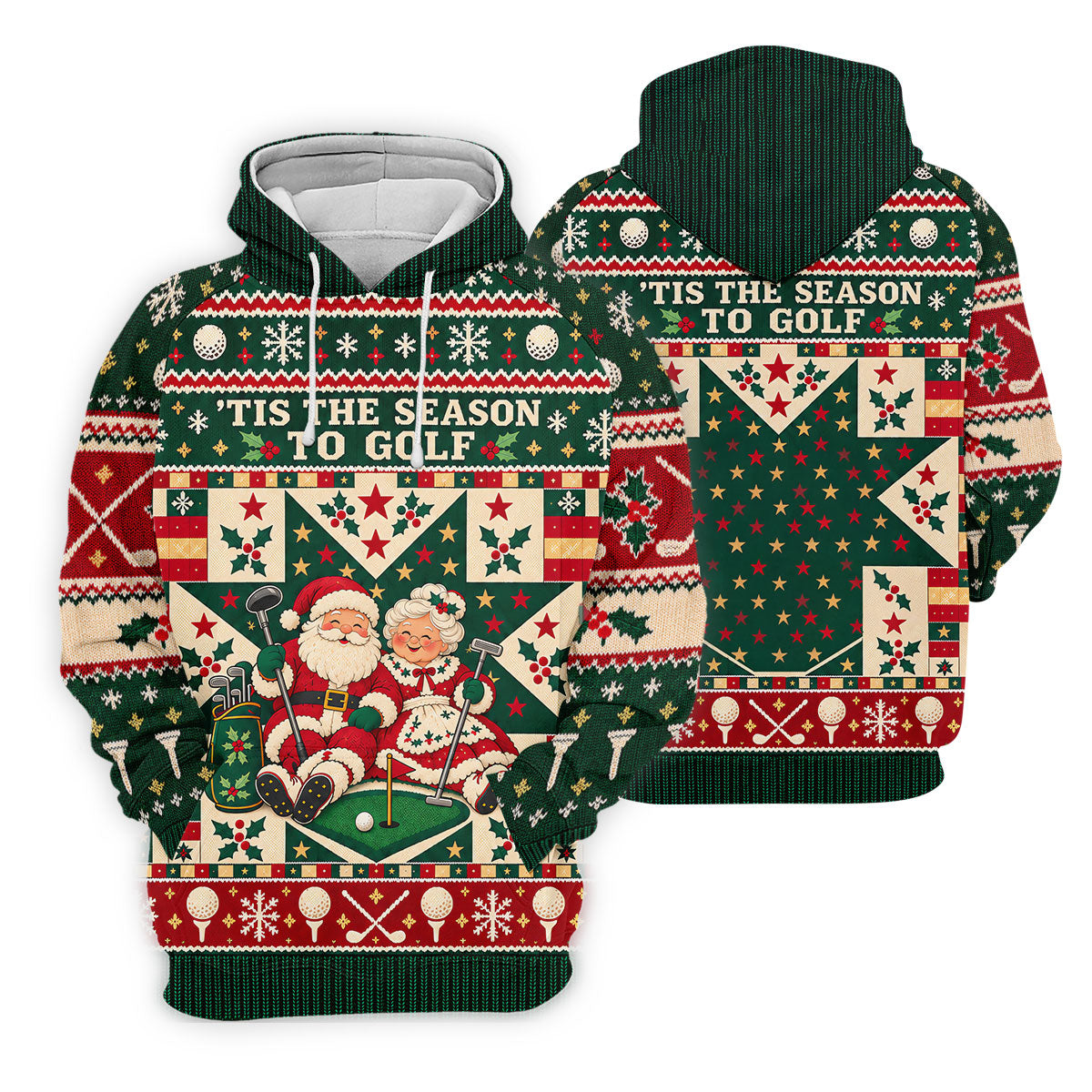 Tis The Season To Golf Christmas Golf Shirt, Womens Golf Shirts, Ladies Golf Apparel