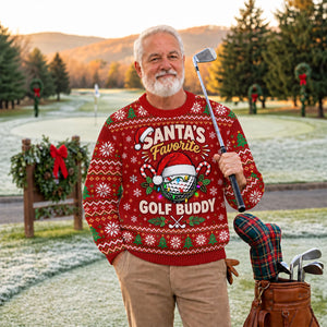 Santa's Favorite Buddy Ugly Christmas Sweater, Holiday Party Sweater, Funny Xmas Gift