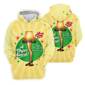 Leg Lamp Major Award Christmas Golf Shirt, Mens Golf Shirts, Funny Mens Golf Shirts - Hoodie