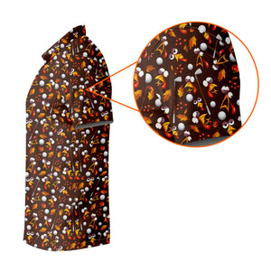 Golf Balls Turkey Fall Thanksgiving Golf Shirt, Womens Golf Apparel, Ladies Golf Tops