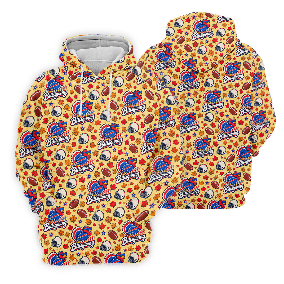 Yellow Football Leaves Thanksgiving Golf Shirt, Ladies Golf Tops, Ladies Golf Apparel