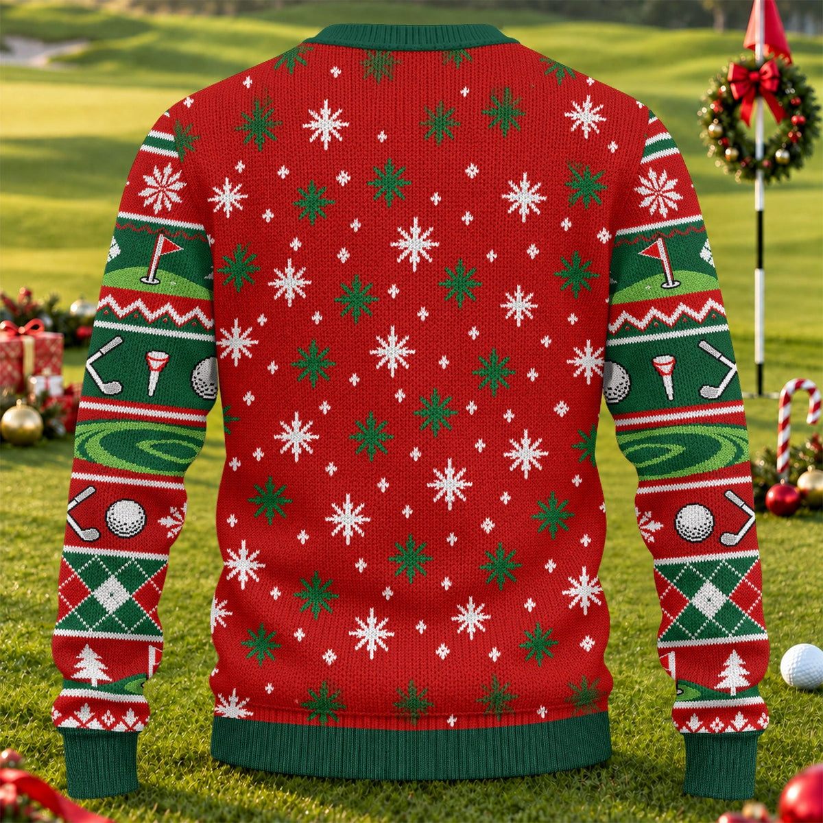 Oh Christmas Tee Ugly Christmas Sweater, Christmas Golf Gift, Funny Christmas Outfit - View 2