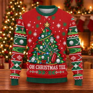 Oh Christmas Tee Ugly Christmas Sweater, Christmas Golf Gift, Funny Christmas Outfit - View 6