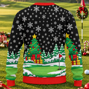 Stop Looking At My Putt Ugly Christmas Sweater, Christmas Golf Gift, Christmas Gifts - View 2