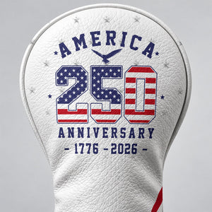 America 250 Anniversary 1776-2026 Flag Golf Head Cover, Golf Gift, Gift For Golfers