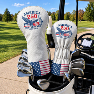 America 250 Anniversary Eagle Golf Ball Headcover, Patriotic Golf Gift, Gift For Him