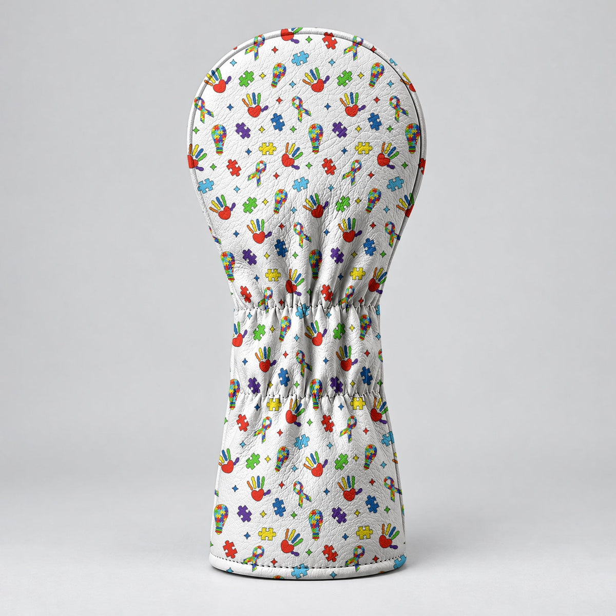 Autism Awareness Puzzle Hands Golf Head Cover, Autism Awareness Gift, Driver Cover