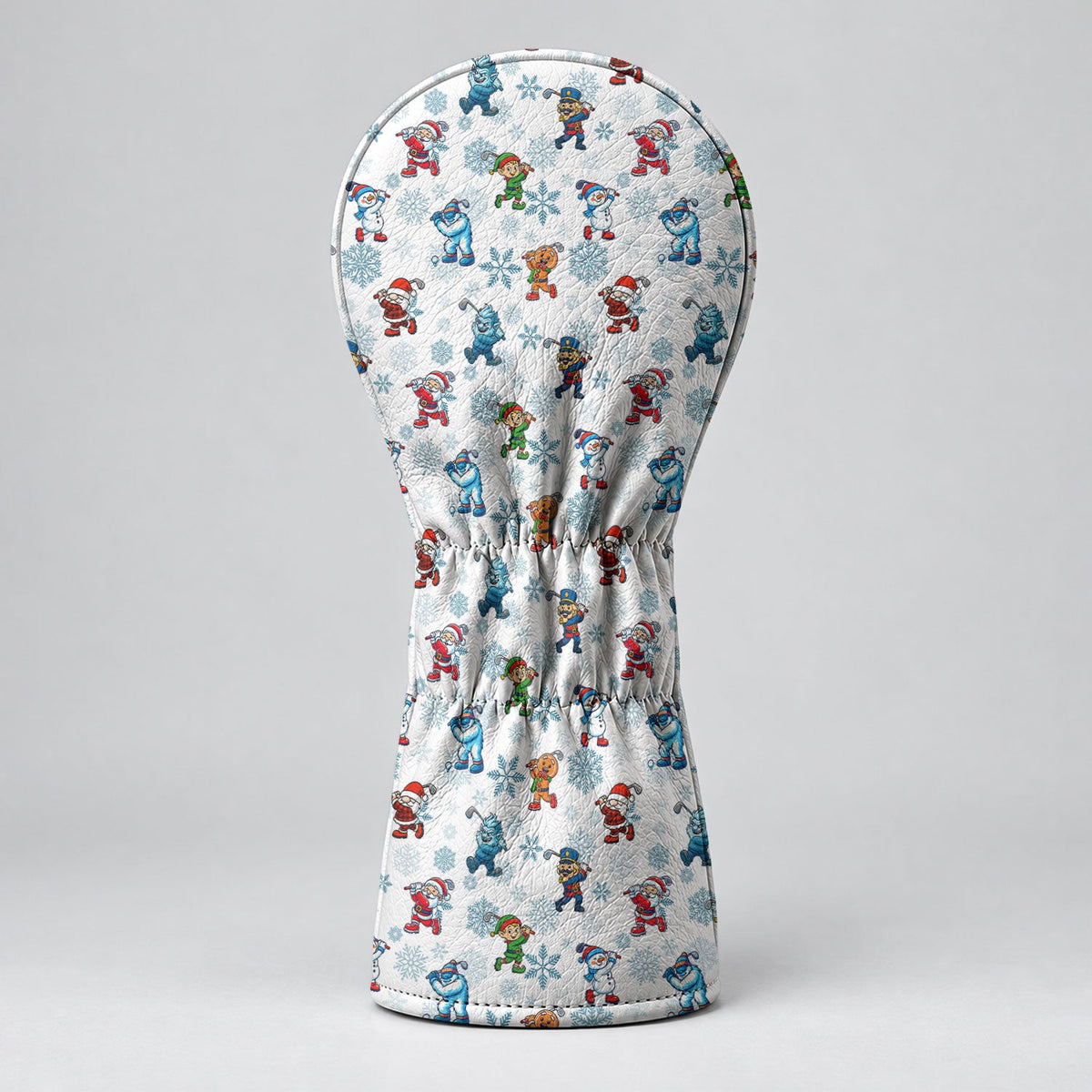 Christmas Characters Golf Pose Pattern Golf Head Cover, Golf Club Covers, Golfer Gift