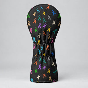 Cancer Sucks In Every Color Butterfly Golf Head Cover, Golf Lover Gift, Driver Cover