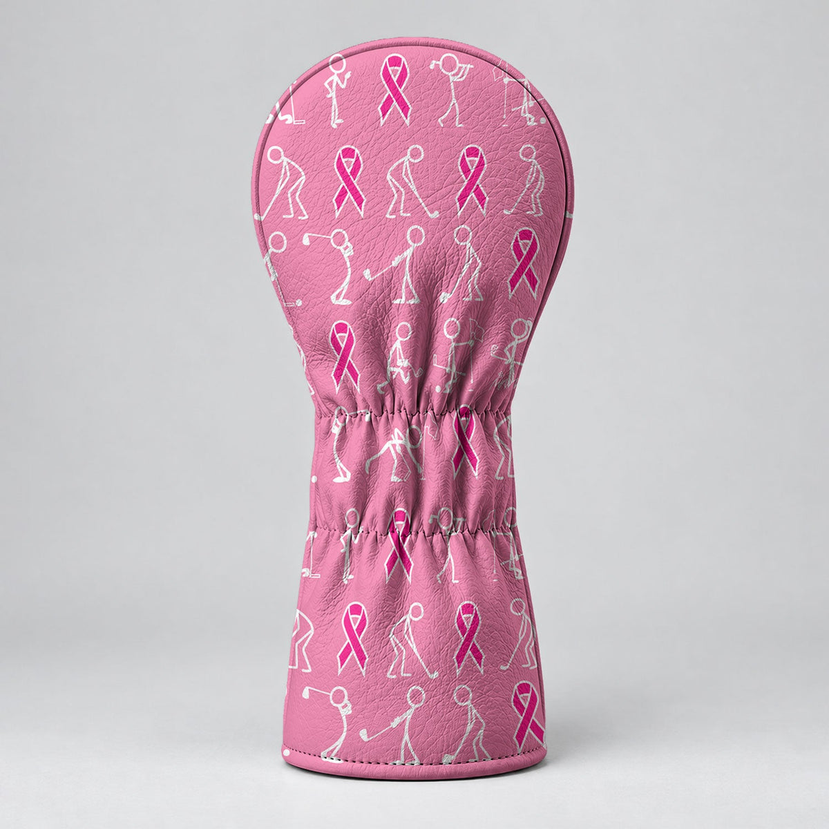 Stick Figure Golfer Breast Cancer Pink Golf Head Cover, Golf Gift Ideas, Gift For Him
