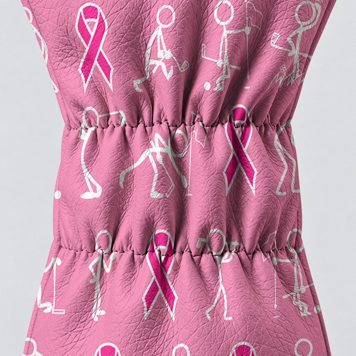 Stick Figure Golfer Breast Cancer Pink Golf Head Cover, Golf Gift Ideas, Gift For Him