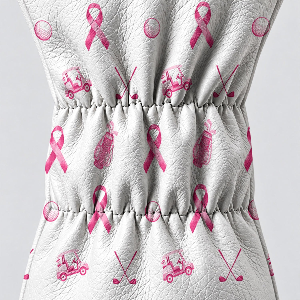 Pink Ribbon Breast Cancer Awareness Golf Head Cover, Ladies Golf Gift, Gift For Her