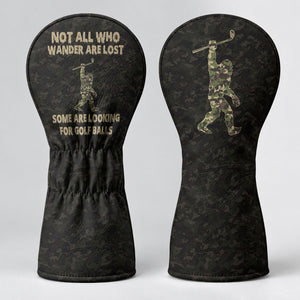 Not All Who Wander Are Lost Camo Bigfoot Headcover, Golf Gift For Men, Fun Golf Gift