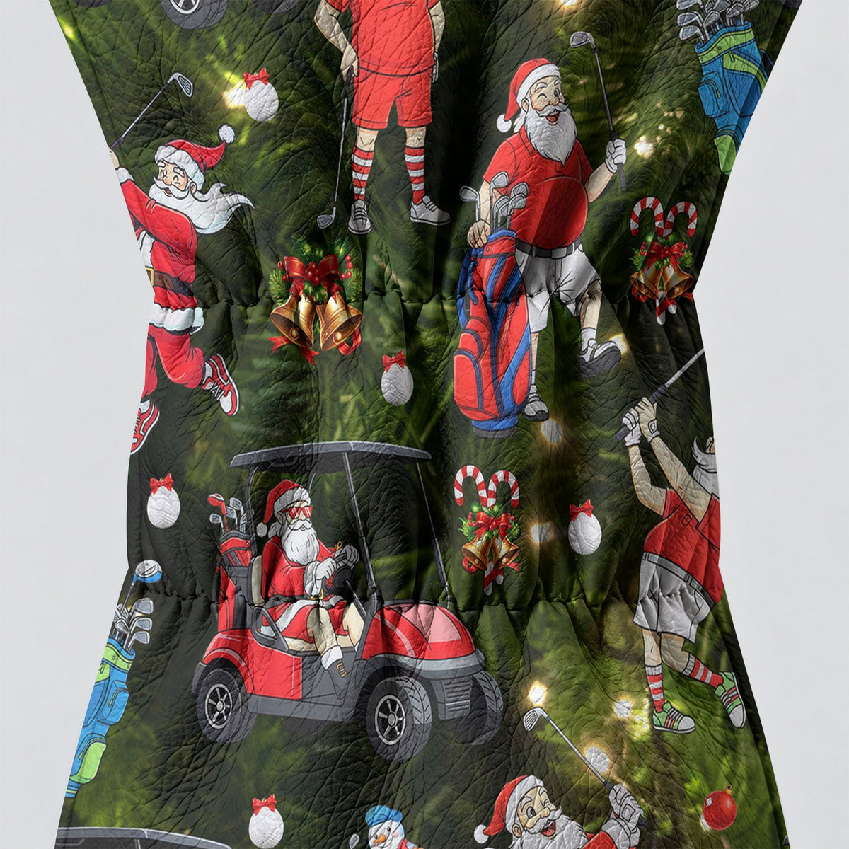 Funny Santa Claus Golf Pose Christmas Golf Head Cover, Golf Club Covers, Gift For Him