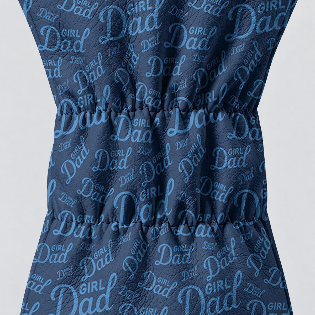 Girl Dad Navy Blue Pattern Golf Head Cover, Dad Golf Gift, Golf Accessories For Men