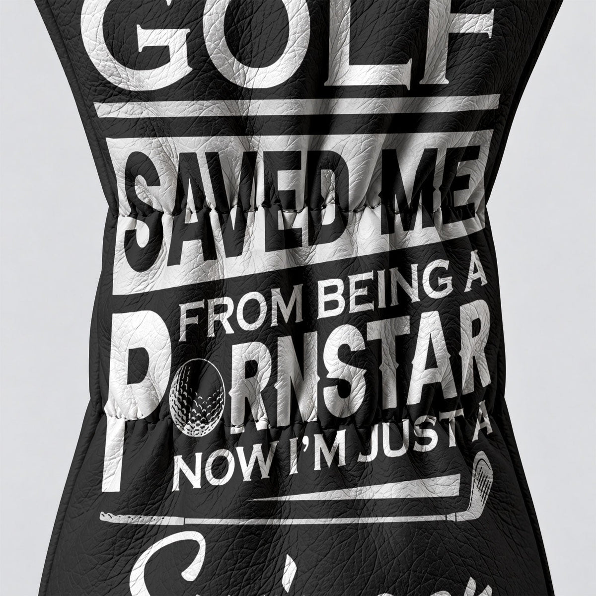 Golf Saved Me From Being A Porn Star Skull Headcover, Fun Golf Gift, Driver Headcover