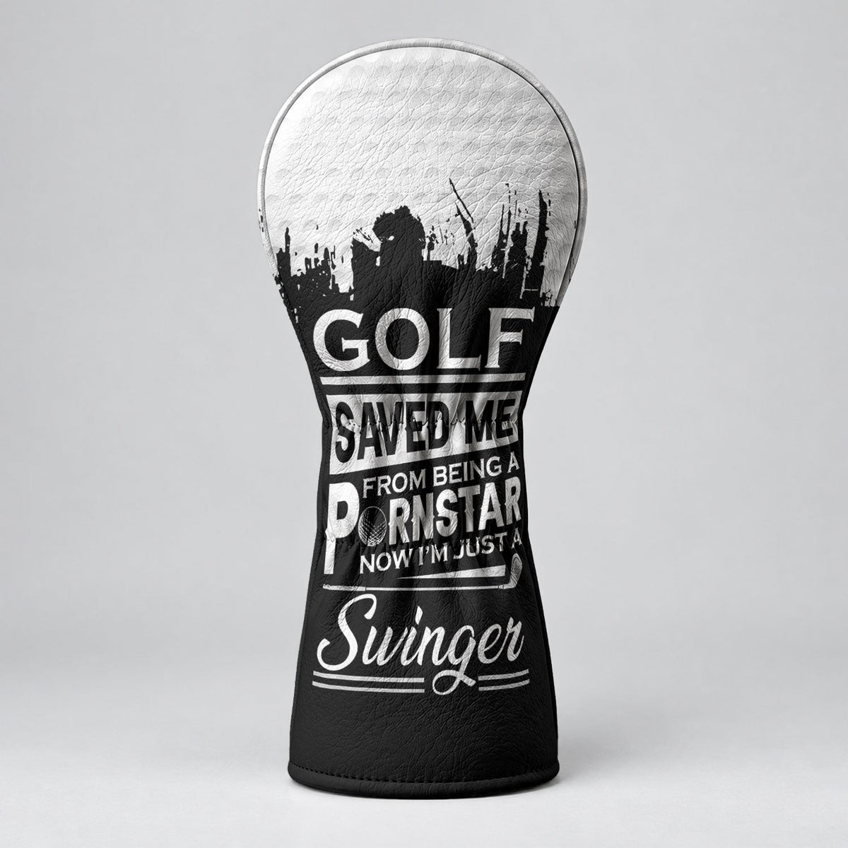 Golf Saved Me From Being A Porn Star Skull Headcover, Fun Golf Gift, Driver Headcover