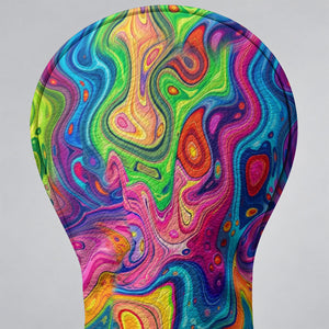 Liquid Marble Colorful Print Golf Head Cover, Golf Bag Accessories, Golf Gift For Men