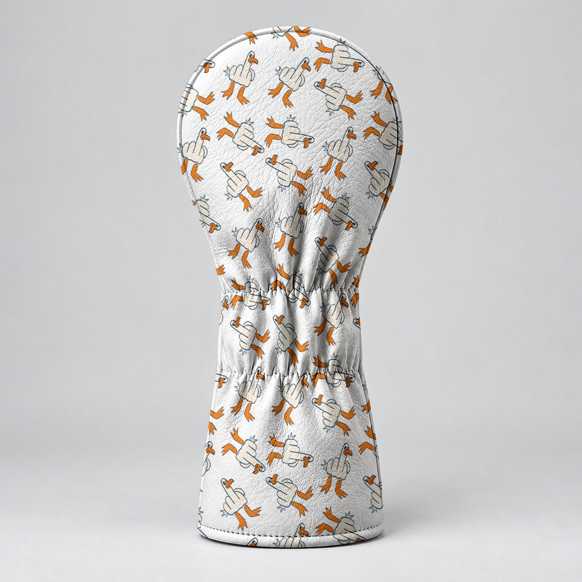 Middle Finger Duck Pattern Funny Golf Head Cover, Driver Headcover, Golf Club Covers