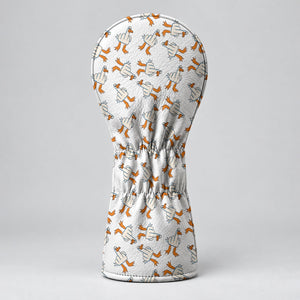 Middle Finger Duck Pattern Funny Golf Head Cover, Driver Headcover, Golf Club Covers