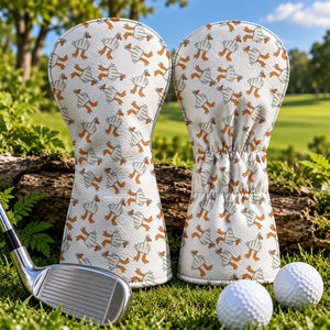 Middle Finger Duck Pattern Funny Golf Head Cover, Driver Headcover, Golf Club Covers