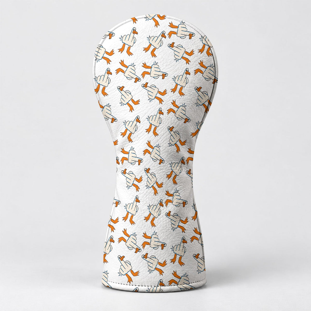 Middle Finger Duck Pattern Funny Golf Head Cover, Driver Headcover, Golf Club Covers