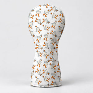 Middle Finger Duck Pattern Funny Golf Head Cover, Driver Headcover, Golf Club Covers
