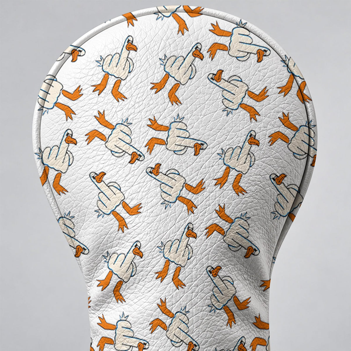 Middle Finger Duck Pattern Funny Golf Head Cover, Driver Headcover, Golf Club Covers